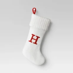 Knit Monogram Christmas Stocking White - Wondershop™ -Christmas Supplies Store GUEST 0000446e 449e 49b8 8467 36c1c2c81ca9