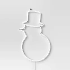 LED Battery Operated Christmas Neon Snowman Hangable Sign White/Blue/Orange - Wondershop™ -Christmas Supplies Store GUEST 0081aedd 6fae 4e0e 90c3 869c9c692c2f