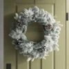 28" Flocked Mixed Greenery With Berries And Pinecones Artificial Christmas Wreath - Wondershop™ -Christmas Supplies Store GUEST 0363f1c1 a2b9 4599 ada8 e434d96369c3