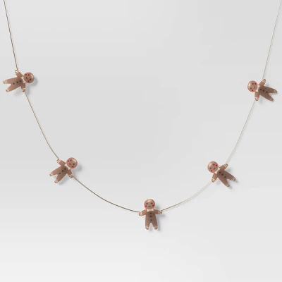 20ct LED Battery Operated Christmas Gingerbread Man Dew Drop Lights Warm White With Silver Wire - Wondershop™ 4 20ct LED Battery Operated Christmas Gingerbread Man Dew Drop Lights Warm White With Silver Wire - Wondershop™ - Image 2