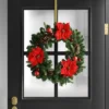 28" Pine And Poinsettia Flower With Ornaments Artificial Christmas Wreath Red - Wondershop™ -Christmas Supplies Store GUEST 0586a477 a776 4766 aece f8cac2d41ac5
