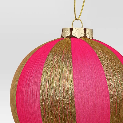 3.5" Christmas Hot Pink Thread Wrapping Ornament - Wondershop™ 4 3.5" Christmas Hot Pink Thread Wrapping Ornament - Wondershop™ - Image 2
