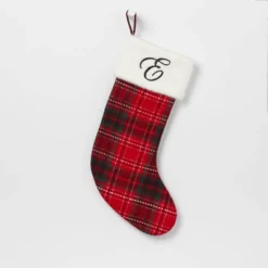20" Plaid Monogram Christmas Holiday Stocking With Faux Fur Cuff Red/Green/White - Wondershop™ 28 20" Plaid Monogram Christmas Holiday Stocking With Faux Fur Cuff Red/Green/White - Wondershop™ -Christmas Supplies Store GUEST 078e41a1 80ad 4302 8d97 131daeba566f