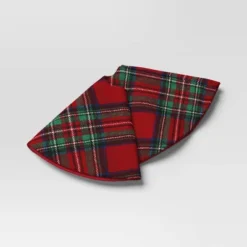 16" Christmas Dia Red/Green Plaid Mini Tree Skirt - Wondershop™ -Christmas Supplies Store GUEST 07eefa95 de3e 4860 8596 c8343bc92c50