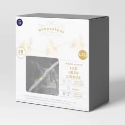 20ct LED Battery Operated Deer Christmas Novelty String Lights Warm White Clear Wire - Wondershop™ -Christmas Supplies Store GUEST 08b37493 631c 485b ba39 49a2bdd6529c