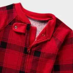 Baby Plaid Ribbed Holiday Matching Family Footed Pajama - Wondershop™ Red/Black -Christmas Supplies Store GUEST 09c299cb 8d85 4d66 bb9c e85afa7c5af3