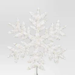 13.5" Pre-lit Snowflake Christmas Warm White LED Lights Tree Topper - Wondershop™ -Christmas Supplies Store GUEST 0bd112e4 70c9 43ea b229 b1bbe00d4d17