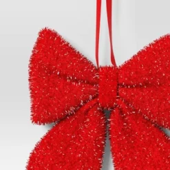 6.5" Christmas Tinsel Bow Ornament Red - Wondershop™ 5 6.5" Christmas Tinsel Bow Ornament Red - Wondershop™ -Christmas Supplies Store GUEST 0e3ebee8 c063 4713 bf0b e387dd2cd506