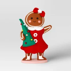 17.25" Fabric Gingerbread Woman Holding Tree Decorative Sculpture - Wondershop™ Brown -Christmas Supplies Store GUEST 0f8a07a6 9c0b 4bb8 a770 66c4ad8ae127