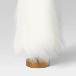 18" Faux Fur Christmas Tree Sculpture - Wondershop™ White -Christmas Supplies Store GUEST 1038b792 f0c5 4426 8e00 308bd9967632