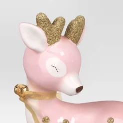 Christmas Ceramic Sitting Deer Décor Pink - Wondershop™ -Christmas Supplies Store GUEST 11e82d3e 688d 4866 a707 77e48b77be26