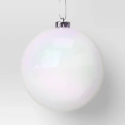 4ct 150mm Christmas Ornament Set Iridescent White/Clear - Wondershop™ -Christmas Supplies Store GUEST 1352eb7e 20eb 4a2f b74d 5cd01a74d352