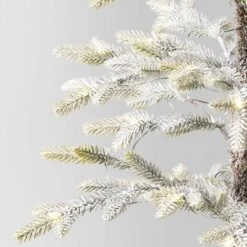 Pre-lit Flocked Balsam Fir Artificial Christmas Tree With Basket Base Warm White LED Lights - Wondershop™ -Christmas Supplies Store GUEST 1375f341 c5b3 4593 a207 a71107c3fefa