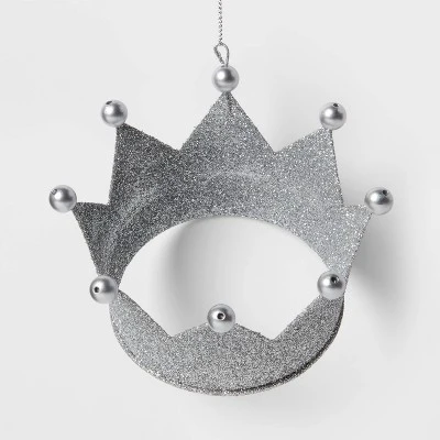 Metal Glitter Crown Christmas Tree Ornament - Wondershop™ 4 Metal Glitter Crown Christmas Tree Ornament - Wondershop™ - Image 2