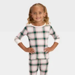 Toddler Plaid Ribbed Long Sleeve Shirt And Pants Holiday Matching Family Pajama Set - Wondershop™ Cream -Christmas Supplies Store GUEST 1755982f 10a7 4a5f 944a 2eb183f8bd3c