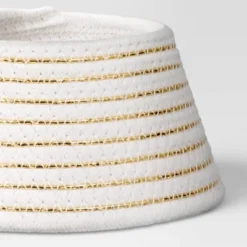 7" Christmas Wrap Mini Tree Collar White Gold - Wondershop™ -Christmas Supplies Store GUEST 1a9817d9 0824 4034 87de 149ad458f71e