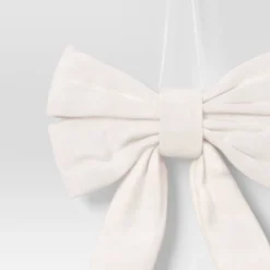 6.5" Christmas Velvet Bow Ornament White - Wondershop™ -Christmas Supplies Store GUEST 1b898c9f d33e 490b ac97 b4c227da7073