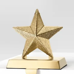 2pk Christmas Lit Metal Perforated Star Stocking Holder Gold - Wondershop™ -Christmas Supplies Store GUEST 29ce616f 008e 4e34 988a 7dcbf68b459e