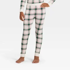 Kids' Plaid Ribbed Long Sleeve Shirt And Pants Holiday Matching Family Pajama Set - Wondershop™ Cream -Christmas Supplies Store GUEST 2e106868 ab02 4145 a7ec fcbf94754562