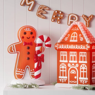Christmas Lit Blow Mold Gingerbread Man Decor - Wondershop™ 3 Christmas Lit Blow Mold Gingerbread Man Decor - Wondershop™