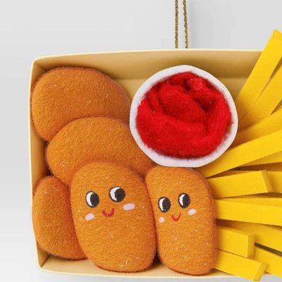 Christmas Fabric Chicken Nuggets Ornament - Wondershop™ 4 Christmas Fabric Chicken Nuggets Ornament - Wondershop™ - Image 2