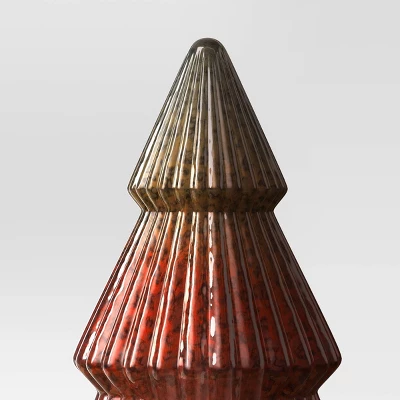 10.25" Battery Operated Lit Glass Christmas Tree Figurine - Wondershop™ 5 10.25" Battery Operated Lit Glass Christmas Tree Figurine - Wondershop™ - Image 3