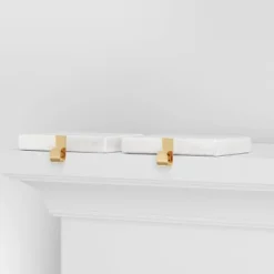 2pk Marble Christmas Stocking Holder White/Gold - Wondershop™ -Christmas Supplies Store GUEST 377757fc d288 492e 9063 285f2c7a0c03