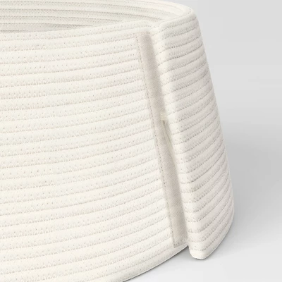 26" Roll-Up Rope Christmas Tree Collar Ivory - Wondershop™ 4 26" Roll-Up Rope Christmas Tree Collar Ivory - Wondershop™ - Image 2