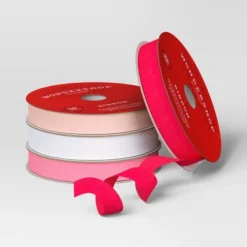 4 Pk Christmas Velvet Ribbon Pink/White Luxe - Wondershop™ 5 4 Pk Christmas Velvet Ribbon Pink/White Luxe - Wondershop™ -Christmas Supplies Store GUEST 39130b58 a6db 40f1 8421 0a88b6362204