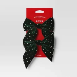 2ct Metallic Polka Dot Christmas Decorative Bow - Wondershop™ -Christmas Supplies Store GUEST 3bc15ebf 8d34 4a6f ae85 3ae3720a270b