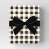 30” 25 Sq Ft Christmas Roll Wrap Cream/White/Black Gingham Check - Wondershop™ -Christmas Supplies Store GUEST 3bccc1cb 5e67 44f1 b0b5 42162869aa39