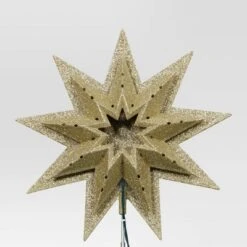 12" Lit-Plastic Gold Glitter Starburst Clear Incandescent Lights Christmas Tree Topper - Wondershop™ 7 12" Lit-Plastic Gold Glitter Starburst Clear Incandescent Lights Christmas Tree Topper - Wondershop™ -Christmas Supplies Store GUEST 3e700198 ec69 45ed bc47 fc314fc911da