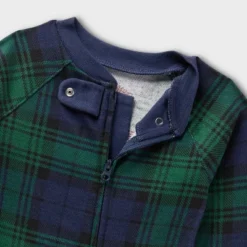 Baby Plaid Ribbed Holiday Matching Family Footed Pajamas - Wondershop™ Green -Christmas Supplies Store GUEST 42614a6f 0e16 4c03 9613 1c414664e25b