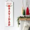 Reversible 'Felices Fiestas' To 'Feliz Navidad' Wood Christmas Wall Décor Dark Red/White - Wondershop™