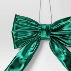 6.75" Christmas Metallic Bow Ornament Green - Wondershop™ -Christmas Supplies Store GUEST 4a324a37 3afc 4ef0 b324 9b012c8e77ad