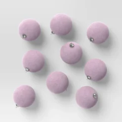 9ct 80mm Christmas Flocked Ball Ornament Set - Wondershop™ -Christmas Supplies Store GUEST 4ac453ed 8da5 45a2 a4e5 e744b3e245cb