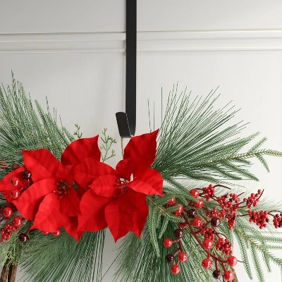 13.5" Christmas Metal Wreath Hanger Black - Wondershop™ 4 13.5" Christmas Metal Wreath Hanger Black - Wondershop™ - Image 2