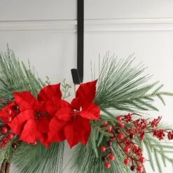 22" Christmas Unlit Asymmetrical Red Poinsettia Wreath - Wondershop™ -Christmas Supplies Store GUEST 4b3fe364 10f4 4735 965f 5e71bf781082