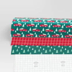 30” 3pk 180 Sq Ft Christmas Wrap Pack Trucks/Plaid/Trees - Wondershop™ -Christmas Supplies Store GUEST 4d8d6e0a 6e0e 4c0d 9dce 040d9183c5d4