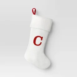 Knit Monogram Christmas Stocking White - Wondershop™ -Christmas Supplies Store GUEST 50f90659 db4e 4066 a720 cff8454e4234