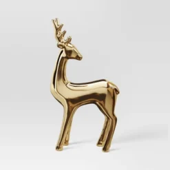 14.75" Plated Ceramic Standing Reindeer Animal Sculpture - Wondershop™ Gold -Christmas Supplies Store GUEST 51f18af2 9cdb 4f87 ae61 3e95a8d36783