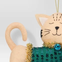 4" Christmas Cat Green Sweater Ornament - Wondershop™ -Christmas Supplies Store GUEST 5384bcd3 5660 4e1b aee6 c70040eaf46e