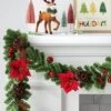 6' Cedar With Poinsettia Flowers And Pinecones Christmas Artificial Garland - Wondershop™: Traditional Decor, Indoor/Sheltered Outdoor Use 1 6' Cedar With Poinsettia Flowers And Pinecones Christmas Artificial Garland - Wondershop™: Traditional Decor, Indoor/Sheltered Outdoor Use -Christmas Supplies Store GUEST 552dcef4 adda 4172 9fc5 3e3973680479