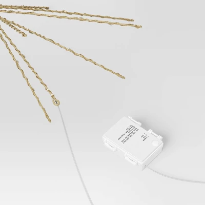 LED Champagne Glitter Starburst With Twinkle Christmas Novelty Silhouette Lights With White Color Light Bulb - Wondershop™ 5 LED Champagne Glitter Starburst With Twinkle Christmas Novelty Silhouette Lights With White Color Light Bulb - Wondershop™ - Image 3