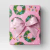 30” 20 Sq Ft Christmas Roll Wrap Happy Holidays And Wreaths On Pink - Wondershop™ -Christmas Supplies Store GUEST 573f165c 14c6 400a b00b dc9a89dd4942