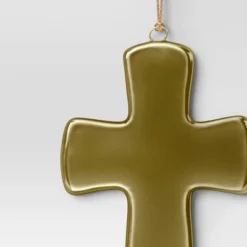 Christmas Ceramic Gold Cross Ornament - Wondershop™ -Christmas Supplies Store GUEST 5b0beb98 1433 47c8 9357 7eab6e1471ce