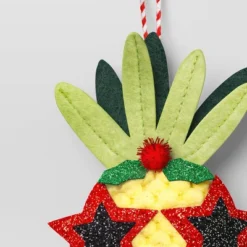 5" Christmas Fabric Pineapple Fruit Ornament - Wondershop™ -Christmas Supplies Store GUEST 5c24701c f0b6 4a29 a14c ac564b571854