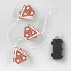 8ct LED Battery Operated Christmas Gingerbread Houses Novelty String Lights Warm White With Clear Wire - Wondershop™ -Christmas Supplies Store GUEST 5d196f6d 1b3d 42c8 a982 527d8e1224dc