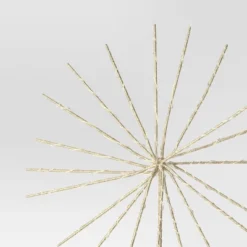 14" Pre-lit Dewdrop Glittered Starburst Christmas Tree Topper Champagne With Cool White Twinkle/Warm White Steady Lights - Wondershop™ -Christmas Supplies Store GUEST 5d49cb38 5436 49ab b4d5 f503f69abecc