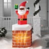 6' LED Animated Santa In Chimney Christmas Inflatable Decoration Red - Wondershop™: Festive Outdoor Display With Lights -Christmas Supplies Store GUEST 5e31b910 316c 4b95 aba6 7b365203b2b5